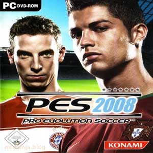 Pro Evolution Soccer 2008 предња страна омота